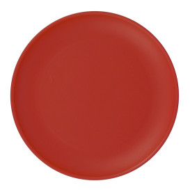 Plato Reutilizable Durable PP Mineral Rojo Ø23,5cm (54 Uds)