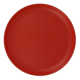 Plato Reutilizable Durable PP Mineral Rojo Ø27,5cm (54 Uds)