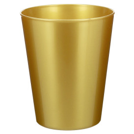 Vaso Reutilizable Durable PP Mineral Oro 330ml (6 Uds)