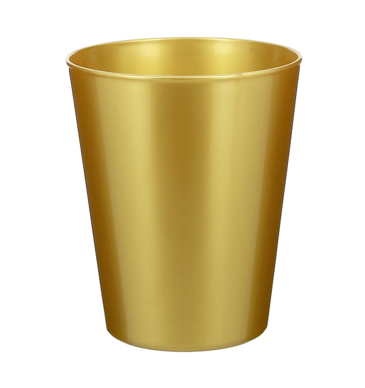 Vaso Reutilizable Durable PP Mineral Oro 330ml (6 Uds)