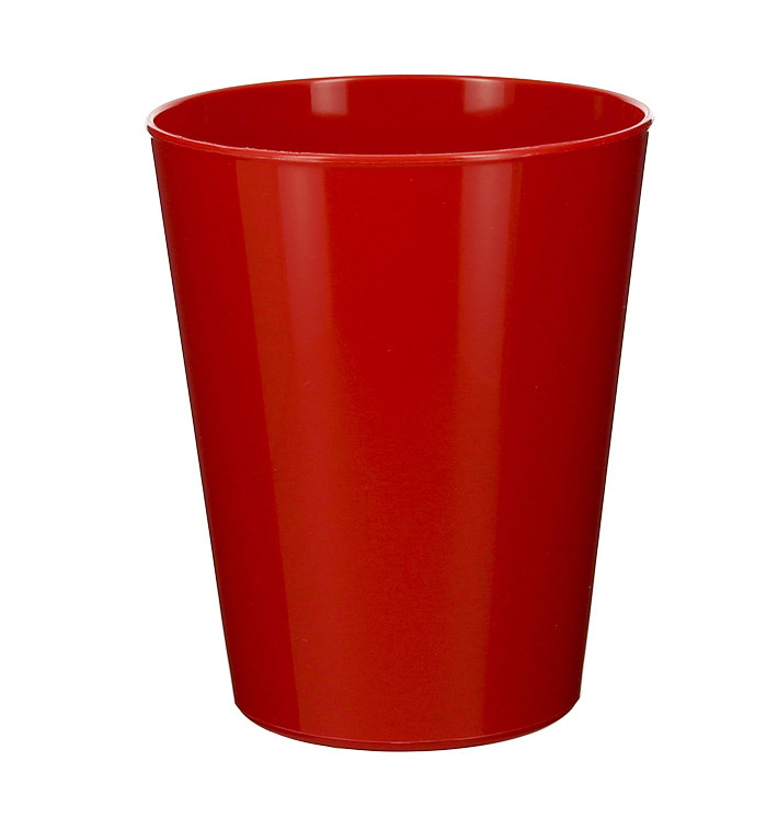 Vaso Reutilizable Durable PP Mineral Rojo 330ml (72 Uds)