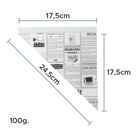 Cono de Papel Antigrasa Times 240mm 100g (250 Uds)