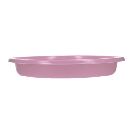 Plato Hondo Reutilizable Económico PS Rosa Ø20,5cm (25 Uds)
