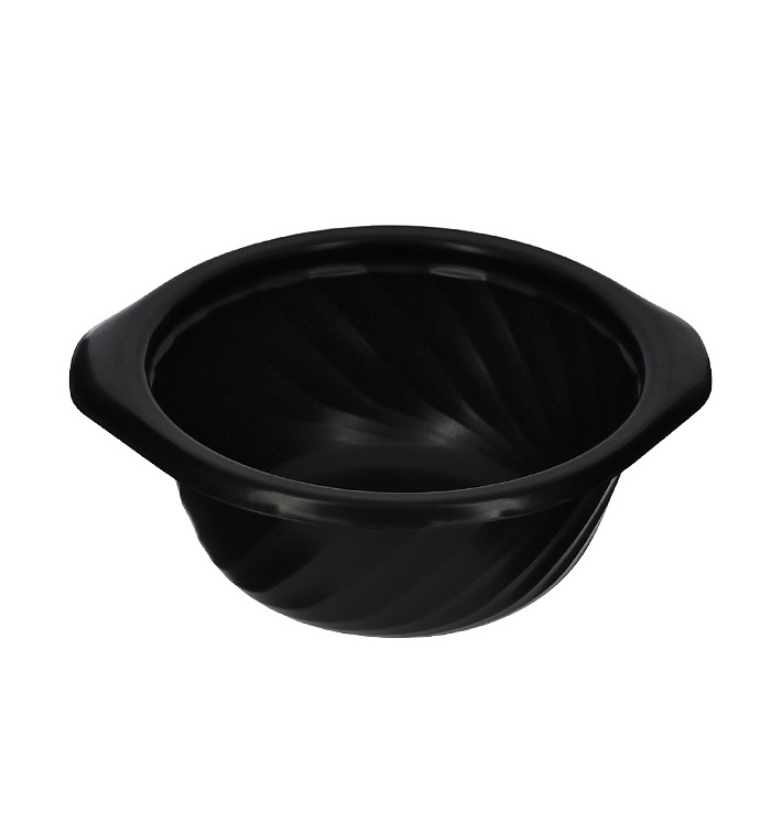 Envase Redondo PP Negro 400ml Ø144mm (100 Uds)