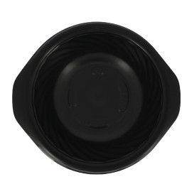 Envase Redondo PP Negro 400ml Ø144mm (100 Uds)