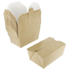 Caja Americana Grande Kraft 13x8,5x6cm 700ml (360 Uds)