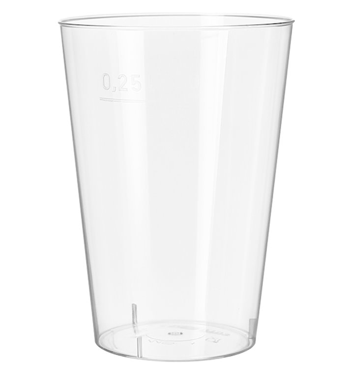 Vaso de Plástico Transparente 250 ml (50 Uds)