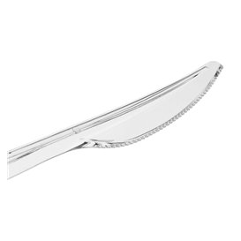 Cuchillo de Plástico PS Reutilizable Transparente 18cm (20 Uds)