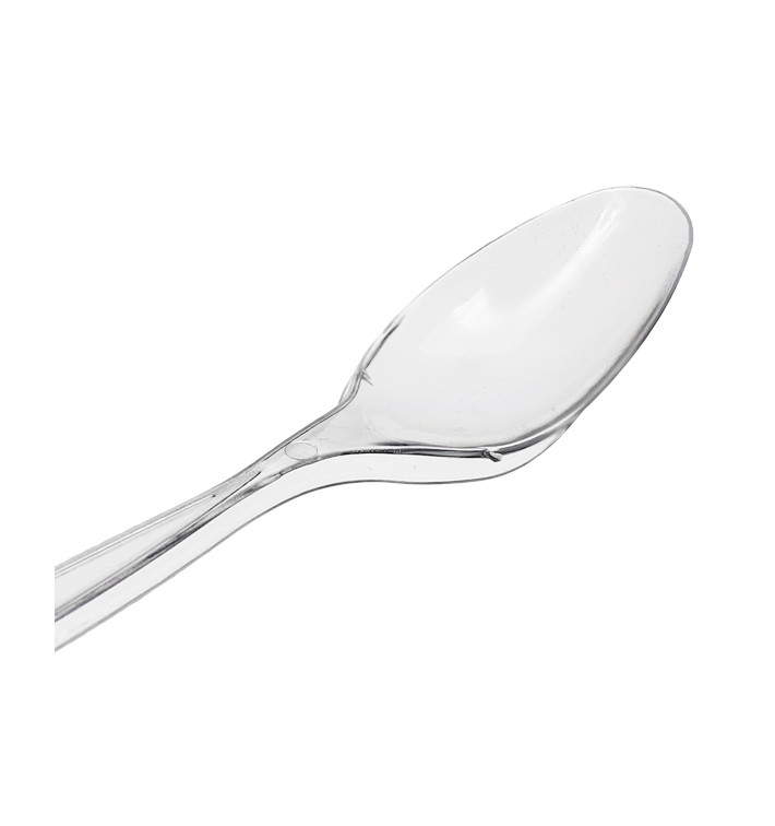 Cucharilla de plástico transparente