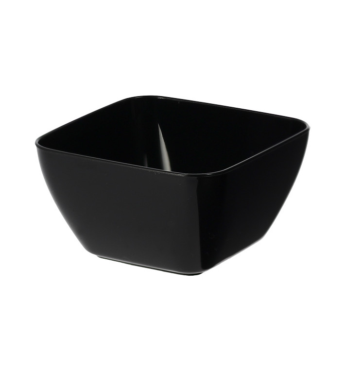 Bol de Plástico Degustacion Negro 5x5x3 cm 75ml (20 Uds)
