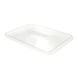 Bandeja Reutilizable PET Transparente 35x24cm (50 Uds)