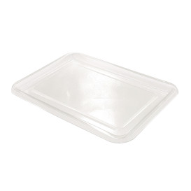 Bandeja Reutilizable PET Transparente 46x30cm (10 Uds)