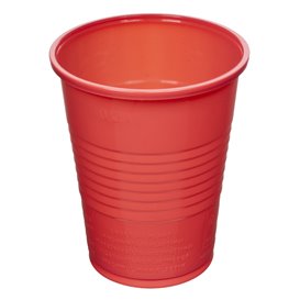 Vaso de Plástico PS Rojo 200ml Ø7cm (1.500 Uds)