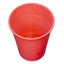 Vaso de Plástico PS Rojo 200ml Ø7cm (1.500 Uds)