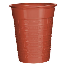 Vaso de Plástico PS Rojo 200ml Ø7cm (50 Uds)