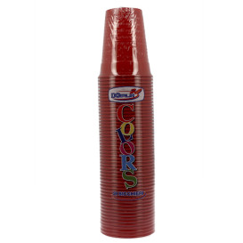Vaso de Plástico PS Rojo 200ml Ø7cm (50 Uds)