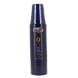 Vaso de Plástico PS Azul Oscuro 200ml Ø7cm (50 Uds)
