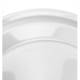 Plato Reutilizable PS Redondo Blanco Ø32cm (180 Uds)