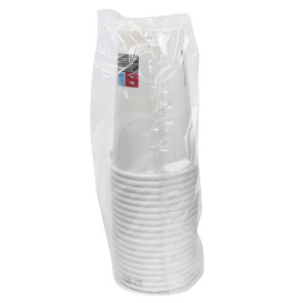 Vaso Cartón 20 Oz/600ml Blanco Ø8,9cm (20 Uds)