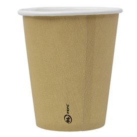 Vaso Cartón 9 Oz/280ml Kraft-Kraft Ø8,1cm (1.000 Uds)