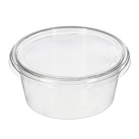Tapa Tarrina Compostable PLA Transparente 145ml (100 Uds)