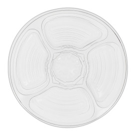 Bol Plástico PET 5C con tapa Ø26x7cm (100 Uds)