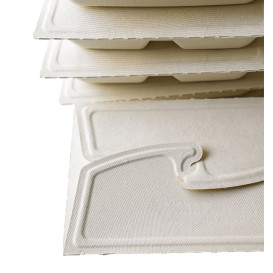 Envase MenuBox Caña de Azúcar 3C 21x21x4cm 900ml (100 Uds)