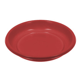 Plato Hondo Reutilizable Económico PS Rojo Ø20,5cm (25 Uds)