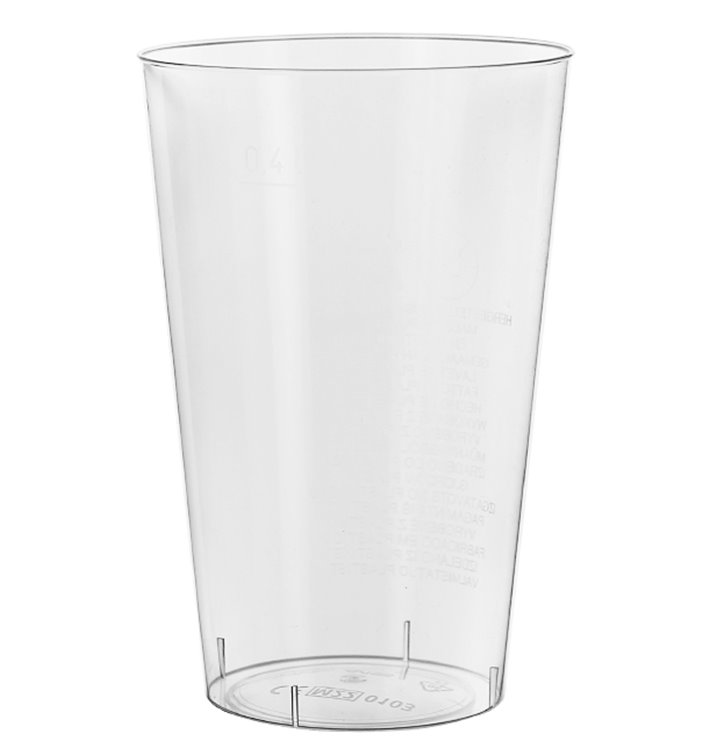 Vaso Inyectado Transparente PS 400 ml (50 Uds)