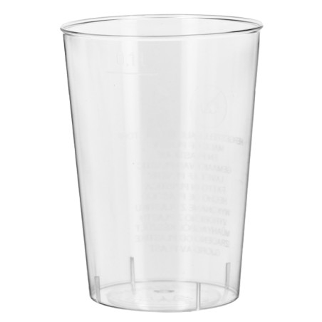 Vaso Reutilizable PS Cristal Transp. 130ml (40 Uds)
