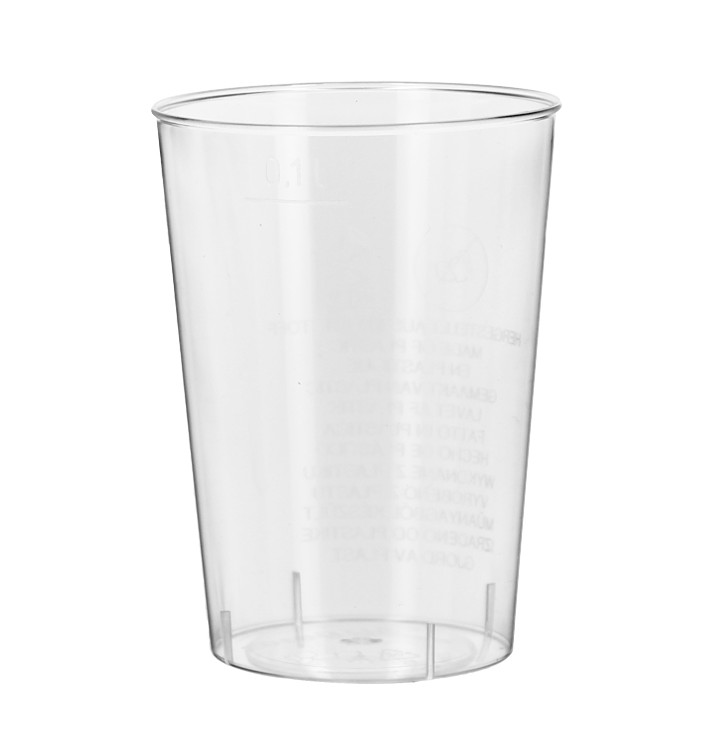 Vaso Inyectado Transparente PS 100 ml (1400 Uds)