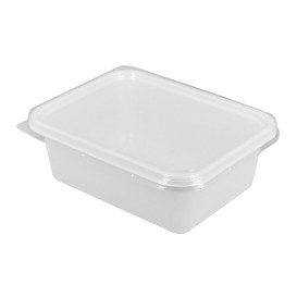 Envase con Tapa de Plástico Transp. 127X91x42mm (100 Uds)