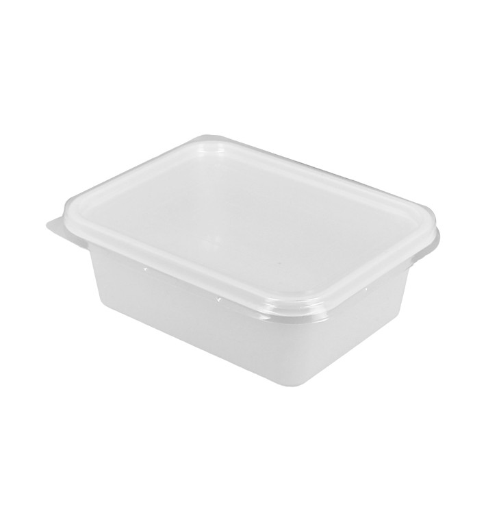 Envase con Tapa de Plástico Transp. 127X91x42mm (100 Uds)