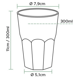 Vaso "Deco" PS Transparente Cristal 300 ml (450 Unidades)