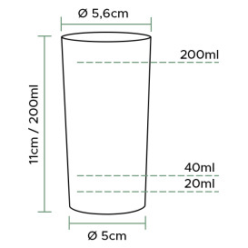 Vaso Inyectado Whisky PS 200 ml (500 Uds)