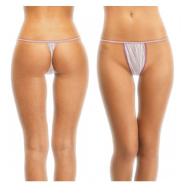 Tanga en TST de PP Dama Mini  Blanco (100 Uds)