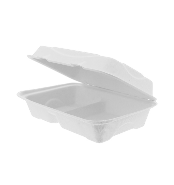 Envase Bisagra Caña de Azúcar 2C 23x15x7,5cm (250 Uds)