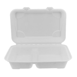 Envase Bisagra Caña de Azúcar 2C 23x15x7,5cm (250 Uds)