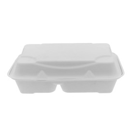 Envase Bisagra Caña de Azúcar 2C 23x15x7,5cm (250 Uds)
