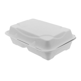 Envase Bisagra Caña de Azúcar 2C 23x15x7,5cm (250 Uds)