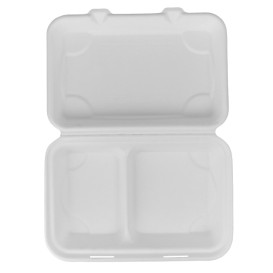 Envase Bisagra Caña de Azúcar 2C 23x15x7,5cm (250 Uds)