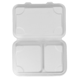 Envase Bisagra Caña de Azúcar 2C 23x15x7,5cm (250 Uds)
