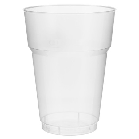Vaso de Cerveza PP Transparente 250ml (40 Uds)