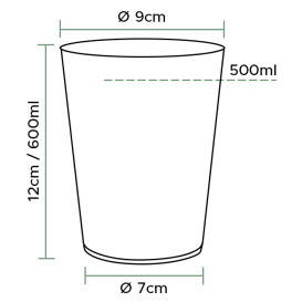 Vaso Inyectado Sidra PP 600 ml (450 Uds)