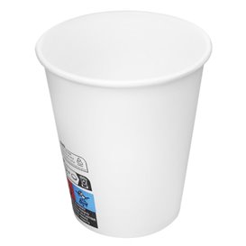 Vaso Cartón 9 Oz/280ml Blanco Ø8,1cm (600 Uds) Vaso Cartón 9 Oz/280ml Blanco Ø8,1cm (600 Uds)