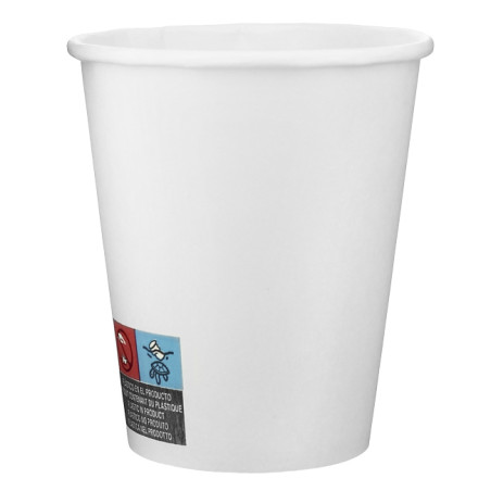 Vaso Cartón 8 Oz/280ml Blanco Ø8,1cm (50 Uds)