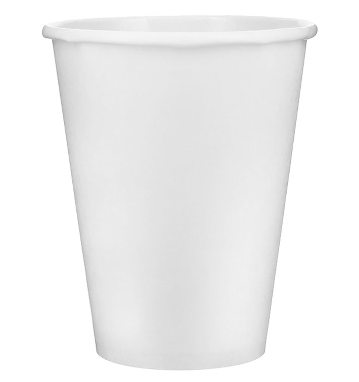 Vaso Cartón 12 Oz/360ml Blanco Ø8,9cm (600 Uds)