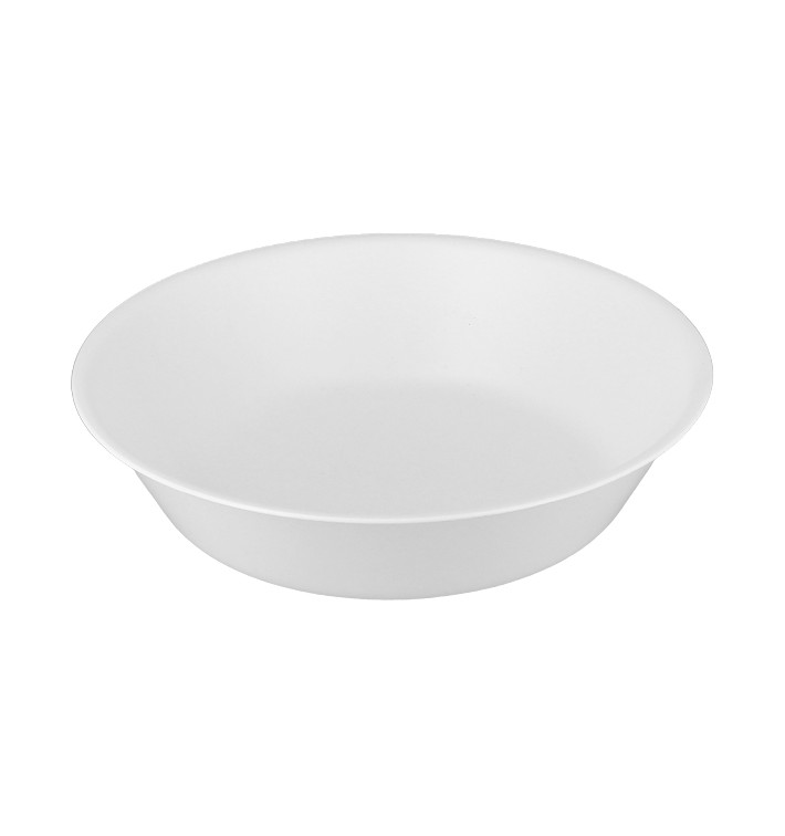 Plato Reutilizable Durable PP Mineral Blanco Ø18cm (6 Uds)