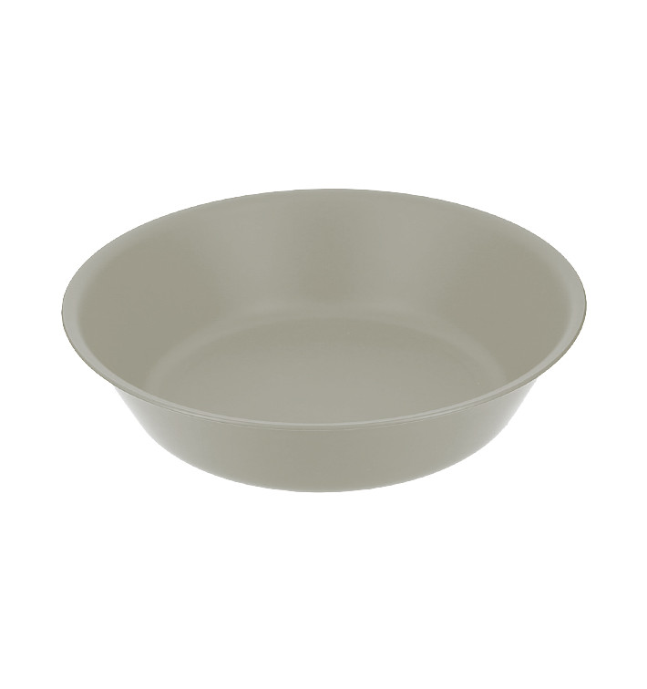 Plato Reutilizable Durable PP Mineral Gris Ø18cm (54 Uds)