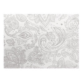 Mantel TNT 120x120cm "Mandala" Gris 50g/m² (150 Uds)